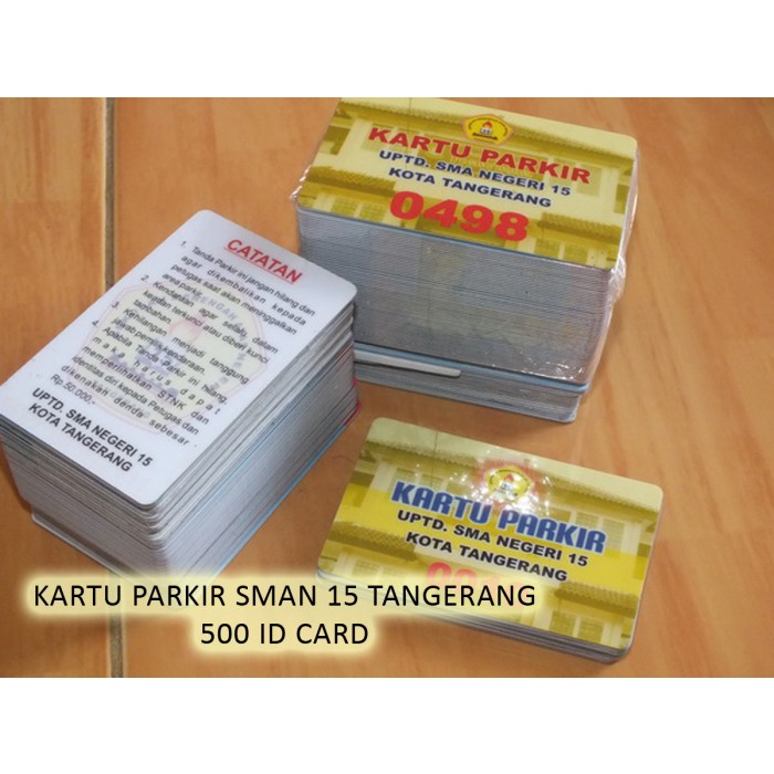 

Cetak Kartu Pelajar, Kartu Mahasiswa, Member Card tebal 0.9
