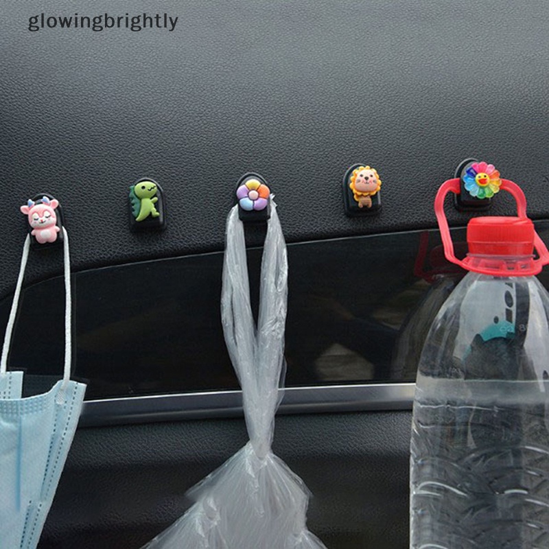 [glowingbrightly] Mini Car Hooks Organizer Storage Universal Gantungan Pengait Belakang Kursi Kartun Mobil TFX