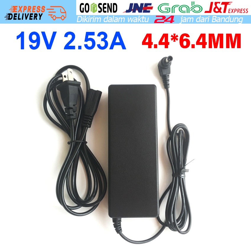Charger Adaptor Samsung 19V 2.53A 48W Jarum Plus Kabel Power/ 48W 19V 2.53A AC Adapter Charger