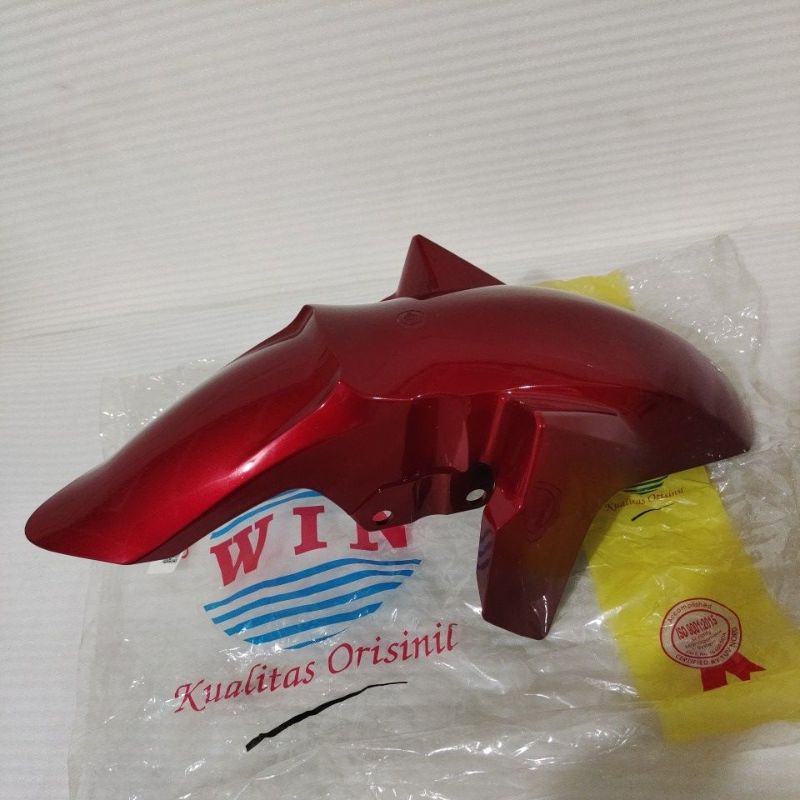 Spakbor slebor depan Front Fender Merah Maroon Yamaha Jupiter MX King 150 Original WIN ASLI Distribu