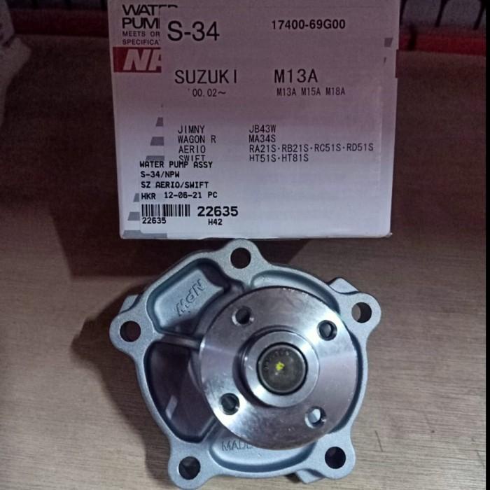 SPAREPART OTOMOTIF- Water Pump Suzuki Aerio / Swift NPW Japan -KOMPONEN AKSESORIS