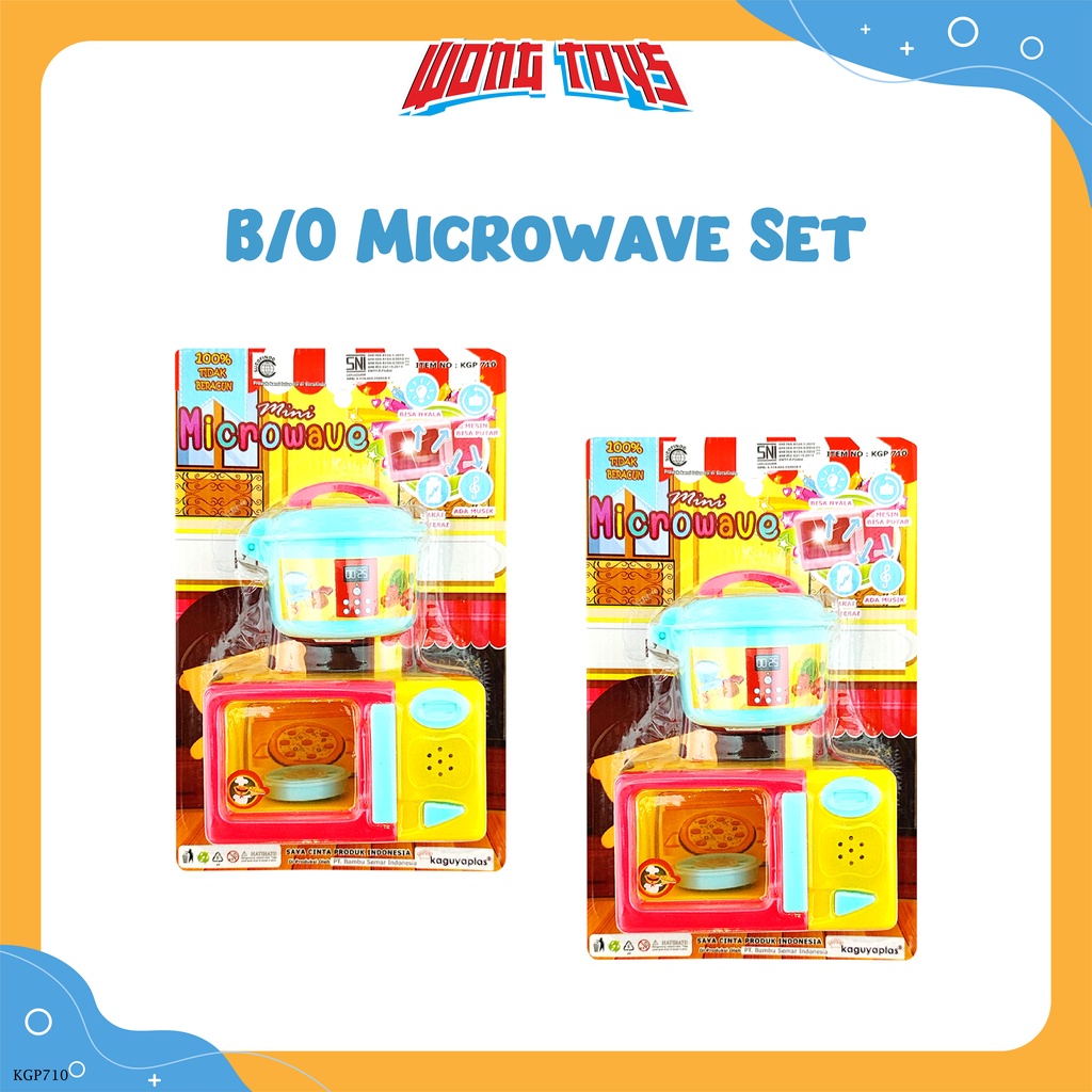 B/O Microwave Set (KGP710) - Mainan Mini Microwave Rice Cooker