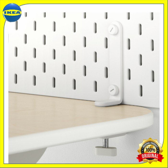

Besi braket skads ikOri Konektor Papan Berlubang Isi 2pcs ,Putih