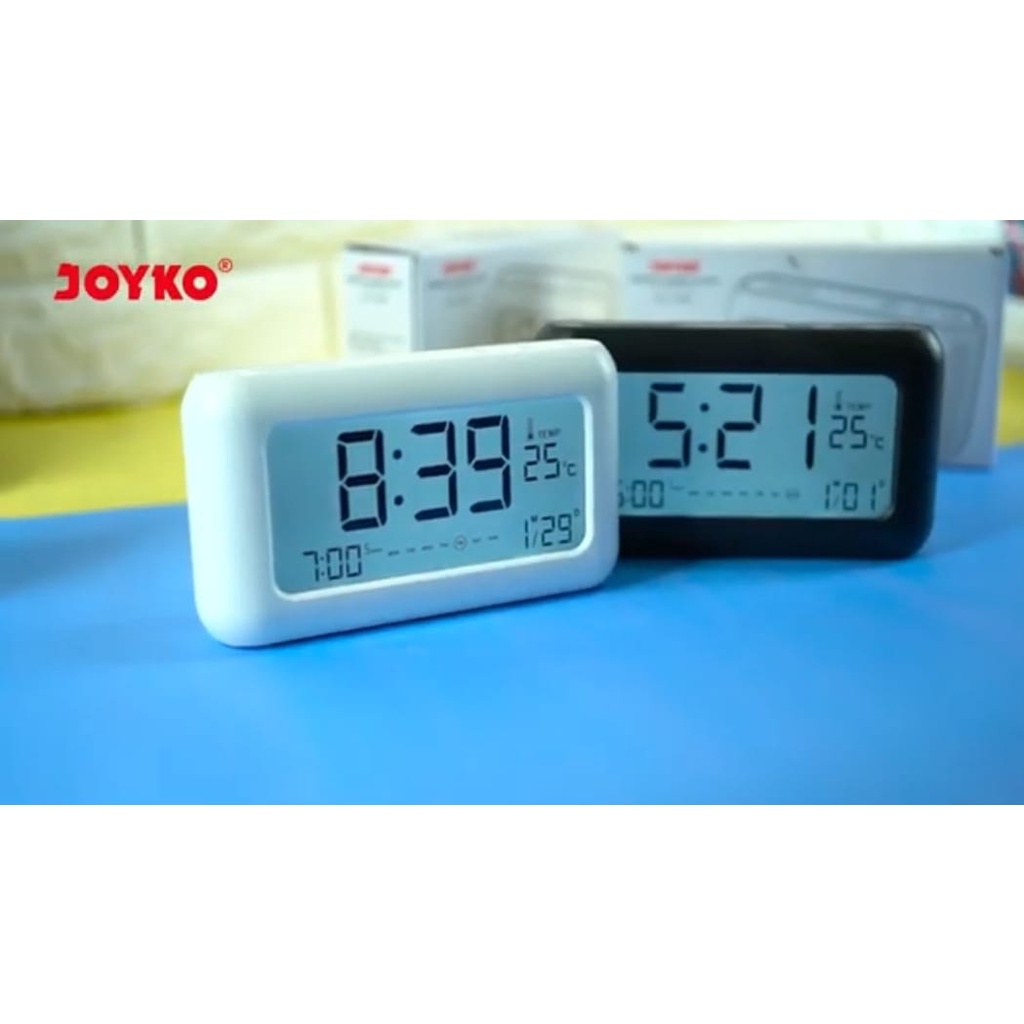 Joyko ALCL-608D Jam Beker Digital Cas Ulang / Weker Suhu Alarm Clock & Kalender