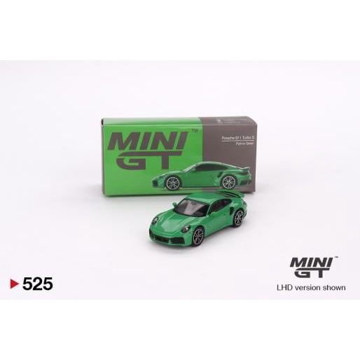 TERBARU MINI GT 525 Porsche 911 Turbo S Python Green