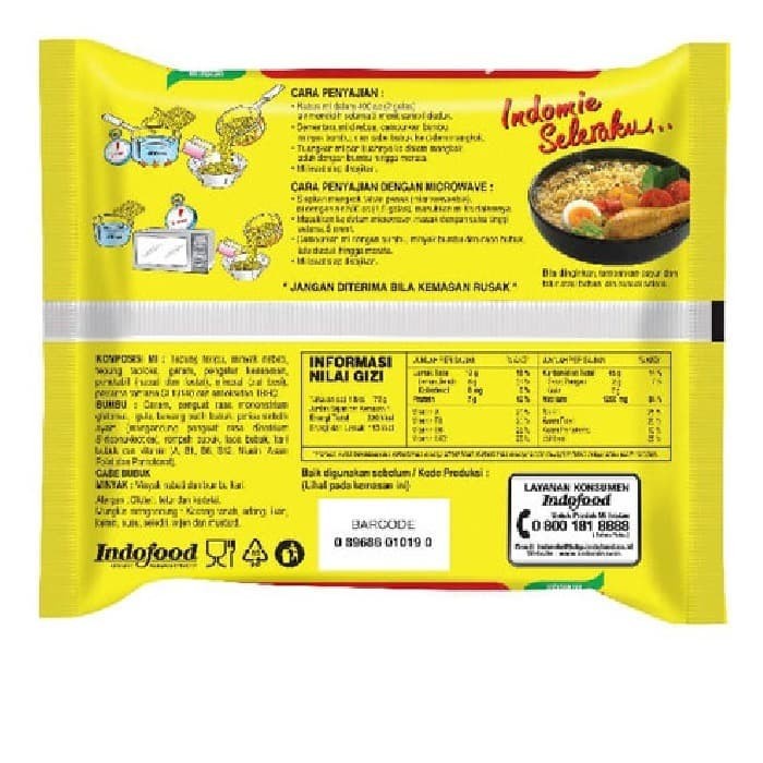 

Indomie Kuah Kari Ayam 1 Dus / Karton isi 40 Pcs Mie Instan