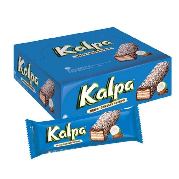 

KALPA Wafer Cokelat Kelapa 1 Box isi 12 Pcs X 22 Gram ORIGINAL