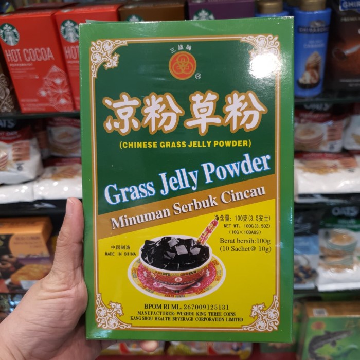 

kui ing kao bubuk 龜苓膏粉 grass jey powder serbuk cincau 100 g