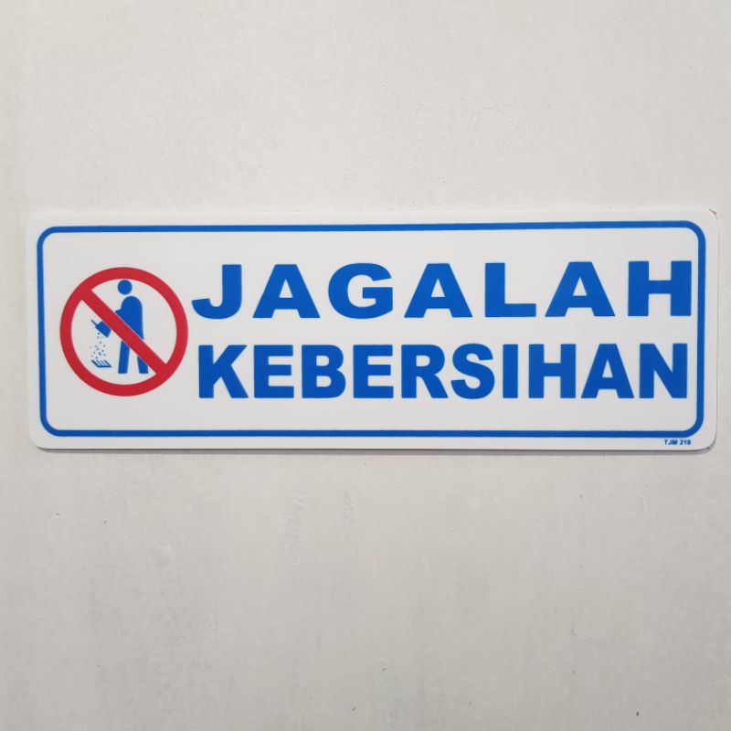 

Akrilik sign papan nama tulisan JAGALAH KEBERSIHAN - akrilik murah