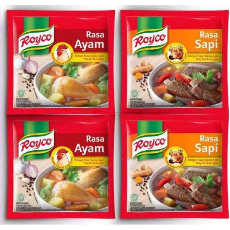 

Paket Hemat ROYCO Renceng 8 gram 12 sachet Bumbu Kaldu (x 6 Renceng)