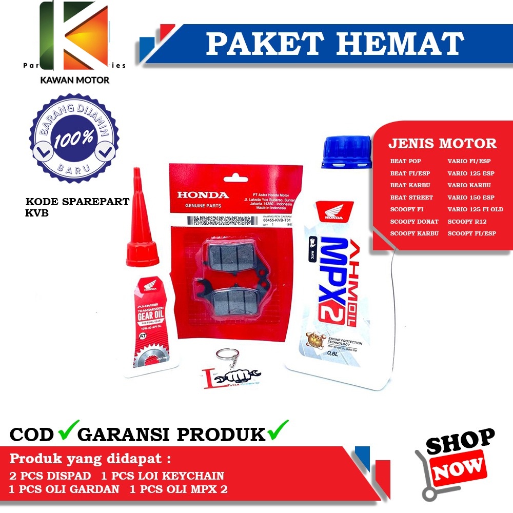 PAKET SERVICE HEMAT OLI MPX 2/SPX 2 SET AHM GEAR 120ML DISPAD BEAT KARBU, BEAT FI, BEAT STREET, VARI