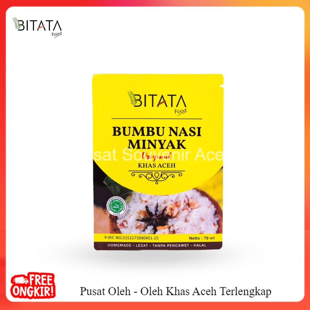 

BITATA Bumbu Nasi Minyak Khas Aceh sachet 70ml