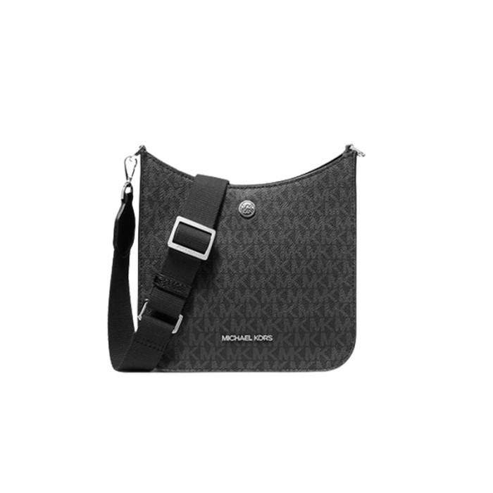 Tas Wanita Cewek Perempuan MK Briley Small Logo Messenger Bag - Black 100% ORIGINAL