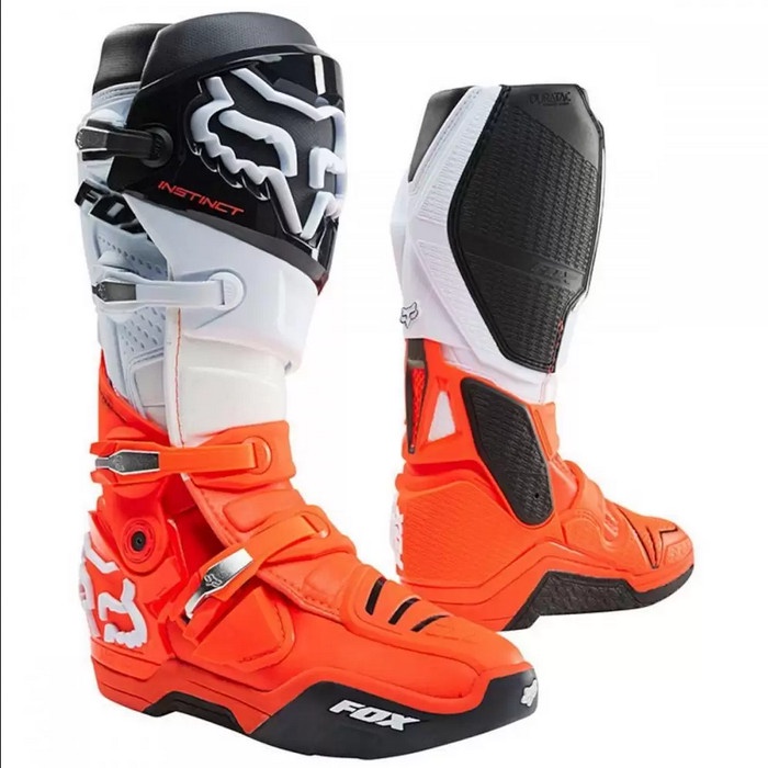 SEPATU FOX INSTINCT BOOT - BLACK WHITE ORANGE