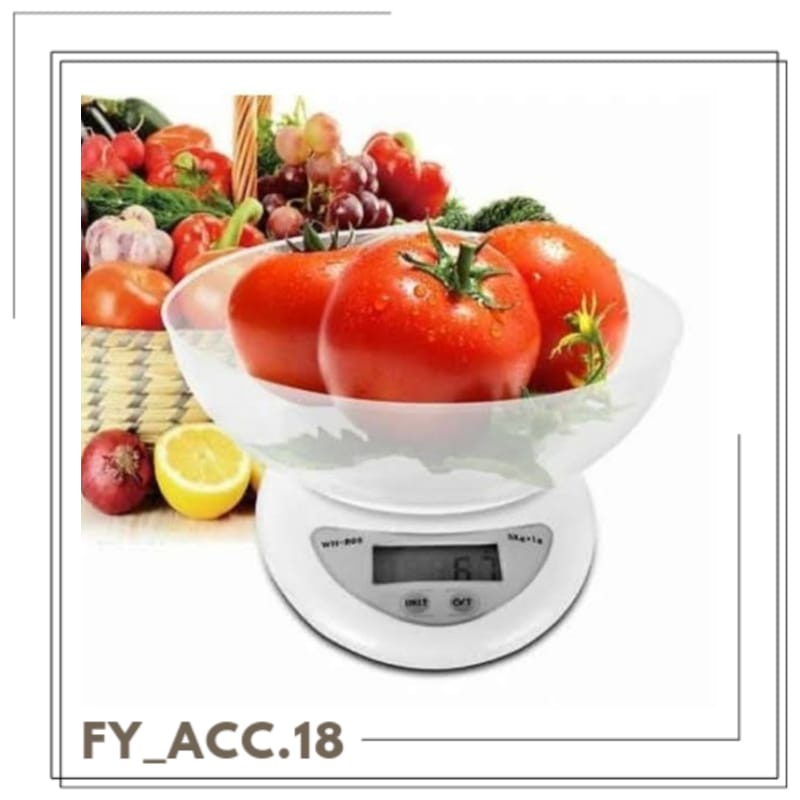 ( FYA ) Timbangan Mangkok Digital / Timbangan Kue Digital / Timbangan Mangkok 5kg + Bat