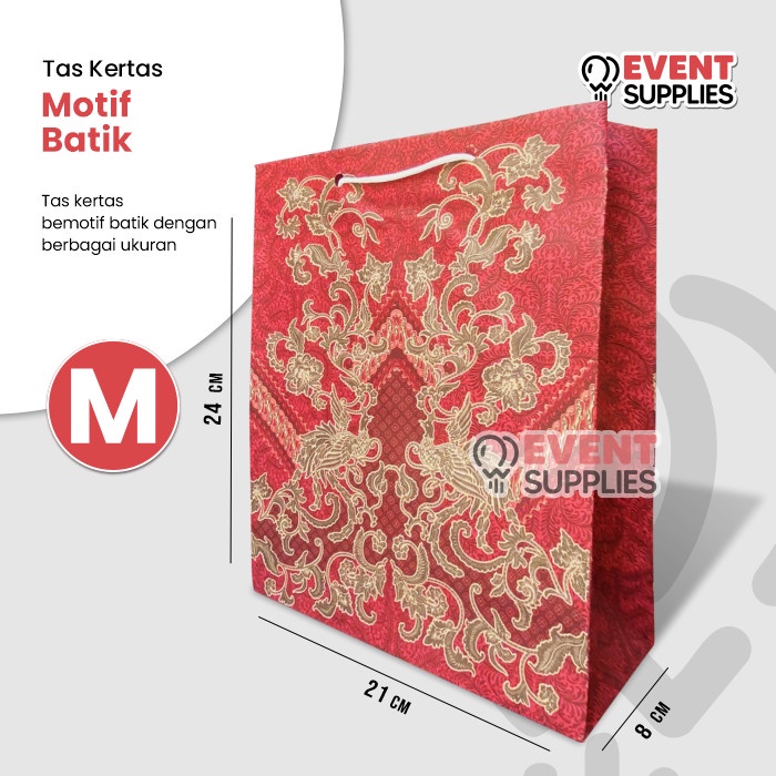 

REINALDO NEW SALE !!! [Satuan] Tas Kertas / Paperbag Batik / Totebag Godiebag Tali Kertas Ju - Sedang