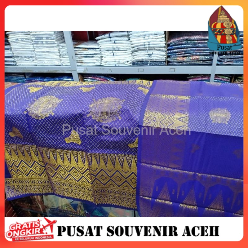 kain songket tenun khas Aceh asli
