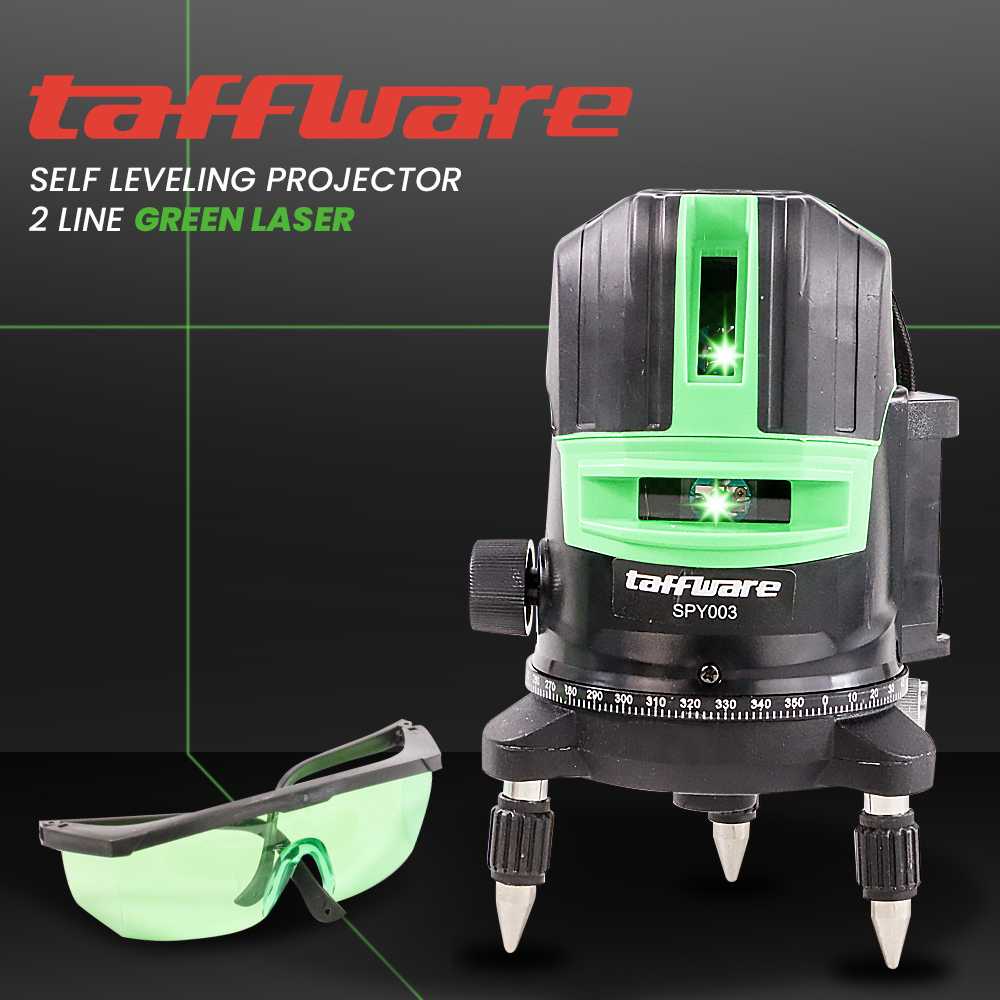 

[COD] Taffware Self Leveling Projector Green Laser 2 Line