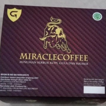 

Miracle Golden Bull Energy Coffee - Box Kecil ( isi 2 Sachet)
