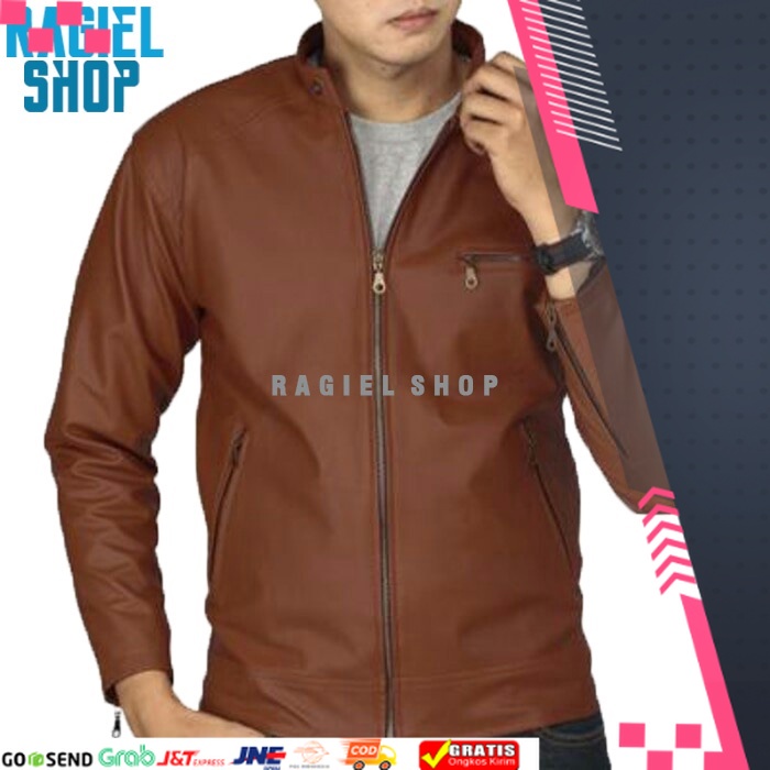 JAKET FORMAL KEREN NYAMAN DESAIN NEW /RGL x ABG - Jaket Pria Casual Formal Bahan Semi Kulit Sintetis