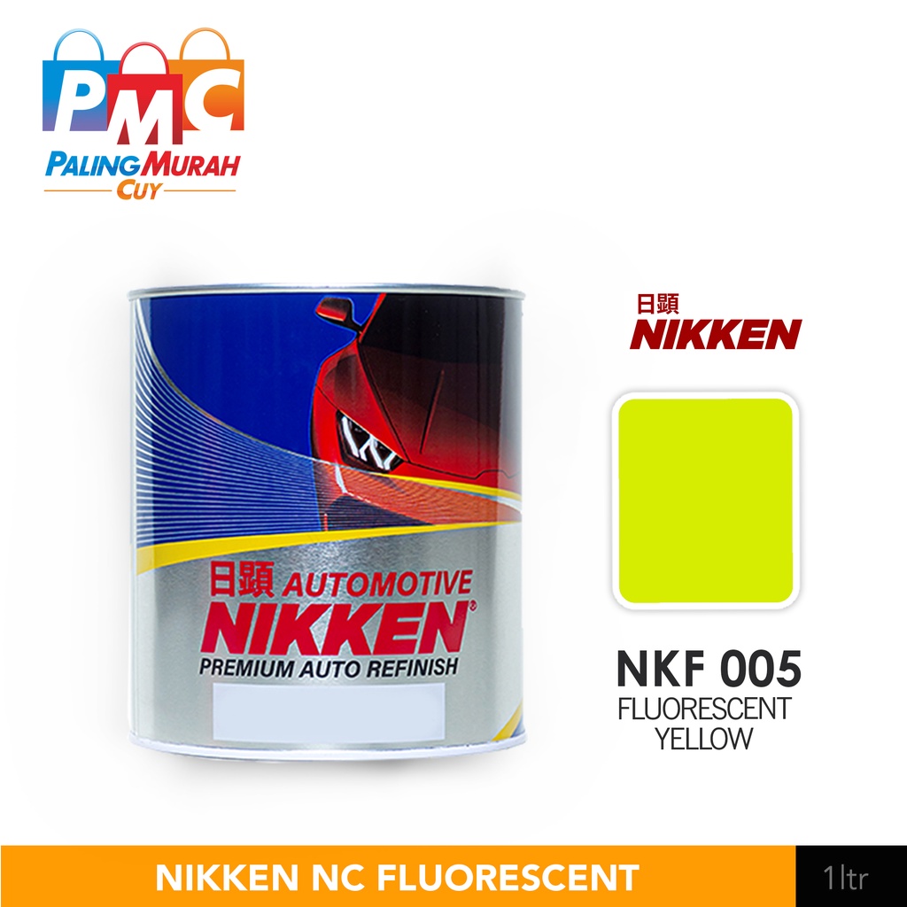 NIKKEN PU FLUORESCENT Colour YELLOW 005 / Cat Duco Mobil Motor PU