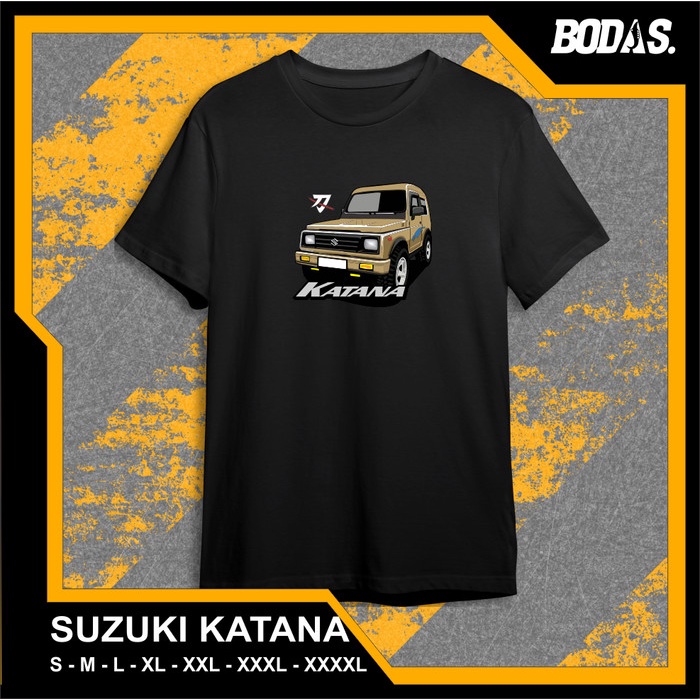 KAOS DISTRO HITAM OTOMOTIF MOBIL SUZUKI KATANA