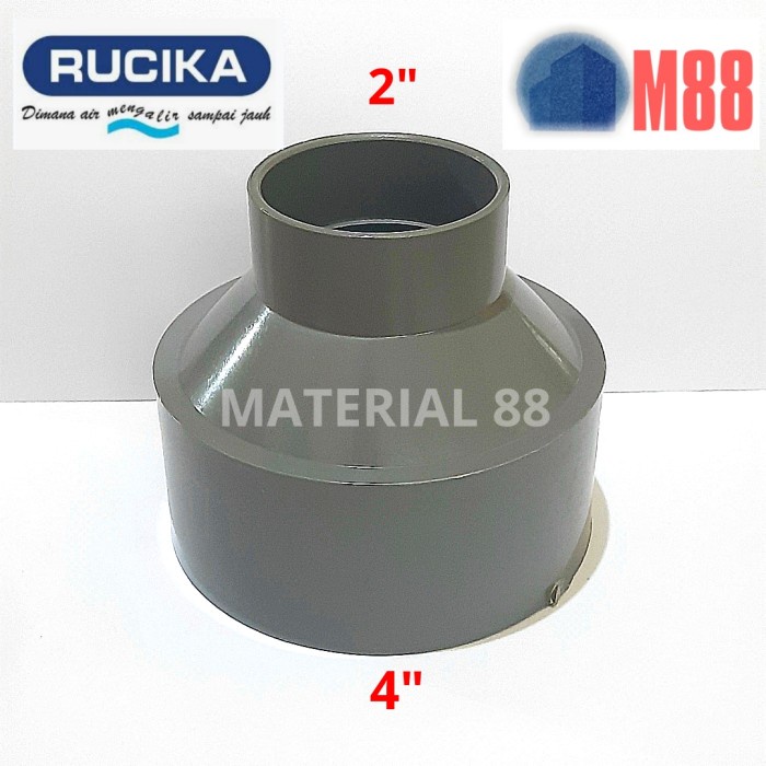 RUCIKA Vlok Sok 4x2 D - Reducer 4 x 2 inch Flok Sock 4 × 2 Pipa PVC