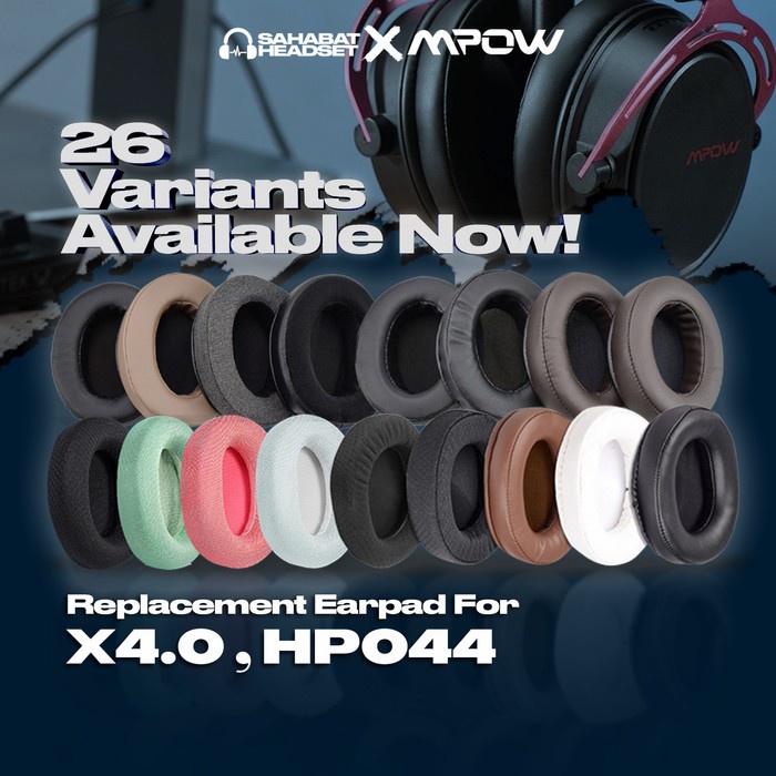 Earpad Ear Cushion Earcup MPOW X3.0 HP044 X 3.0 HD 044 Busa Bantalan