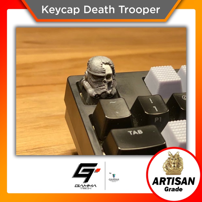 Death Trooper Star Wars Artisan Keycap / Keycaps Mechanical Keyboard - Putih