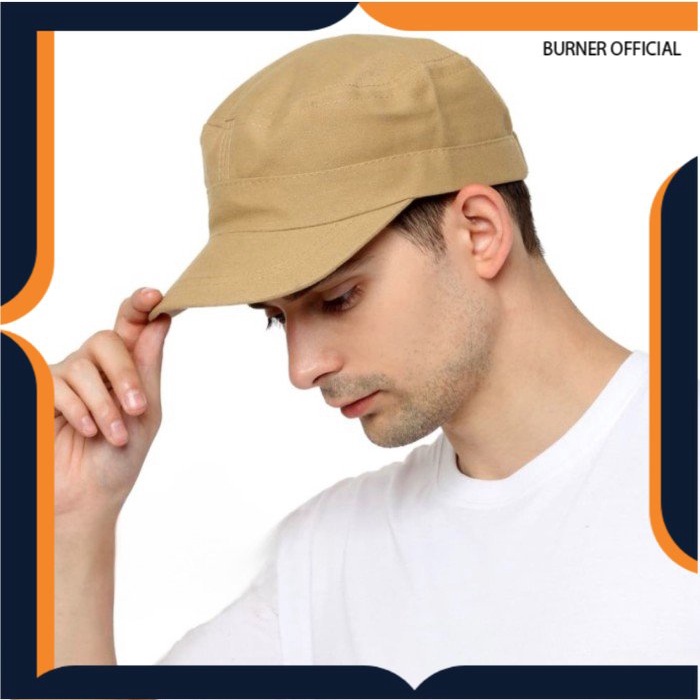 TOPI PRIA MILITARY CREAM -  Topi pria trucker baseball gym baseball trucker tentara