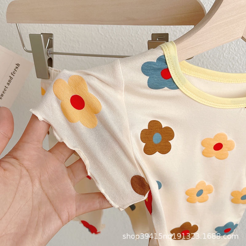 SETELAN BAJU TIDUR PIYAMA SANTAI ANAK CEWEK PEREMPUAN IMPORT