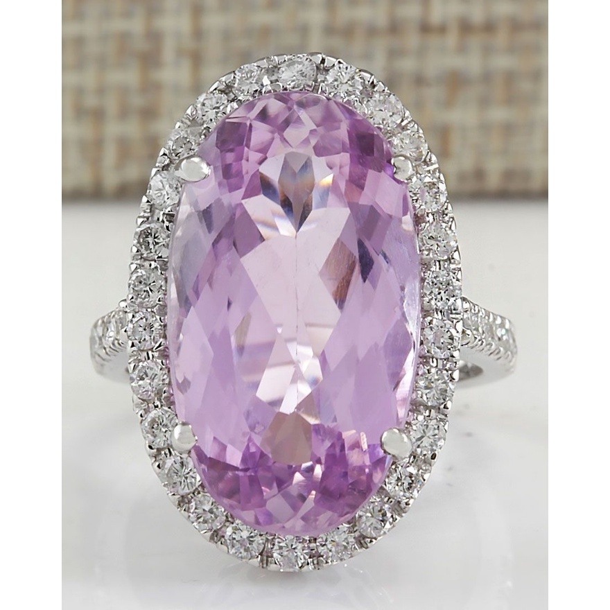 Goldkingdom Aksesoris Perhiasan Fashion Ready Stock Cincin Amethyst Mewah Eropa Dan Amerika Perempuan Kreatif Karat Telur Angsa Cincin Berlian.