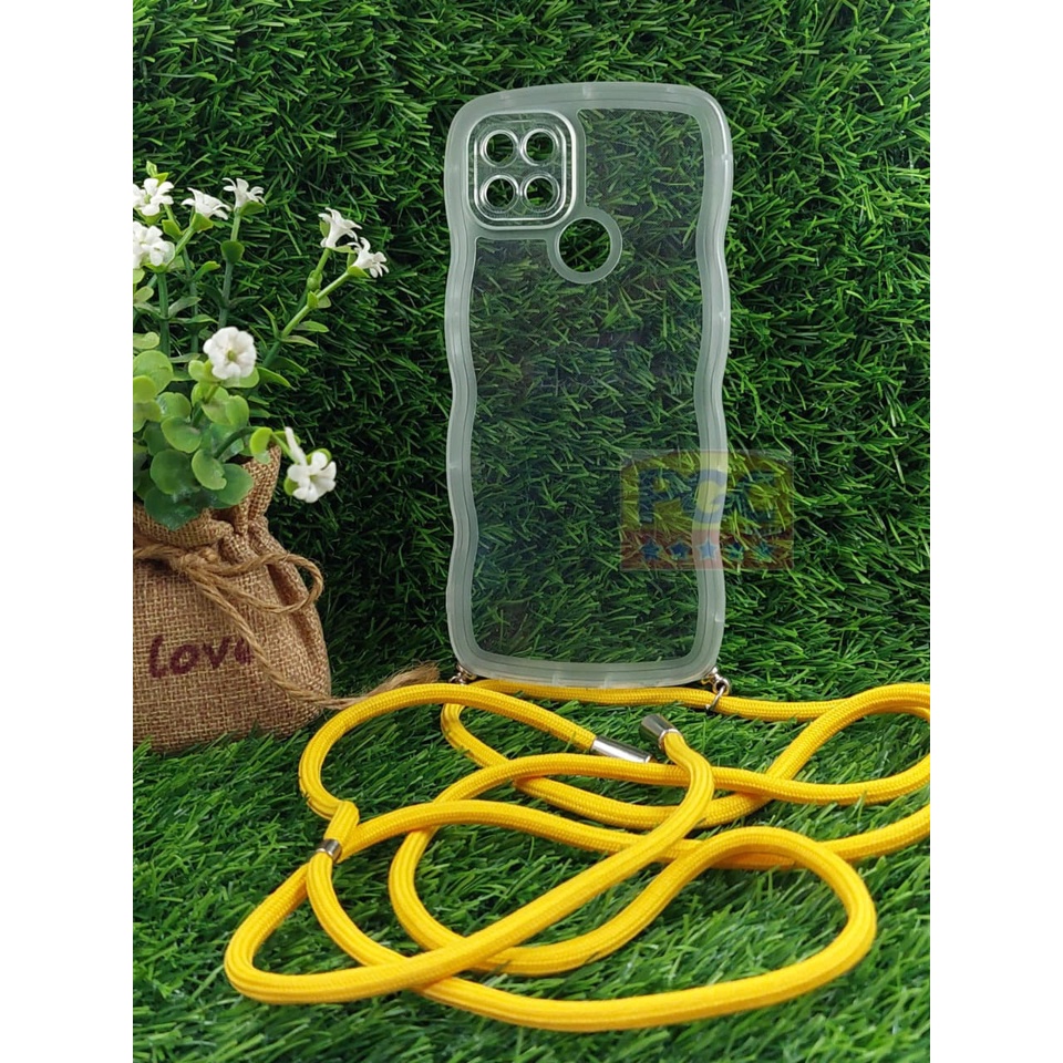 Case Clear Gelombang + TALI ( OPPO A15 / A15S ) Casing Hp Terbaru 2023 - PGC MALL