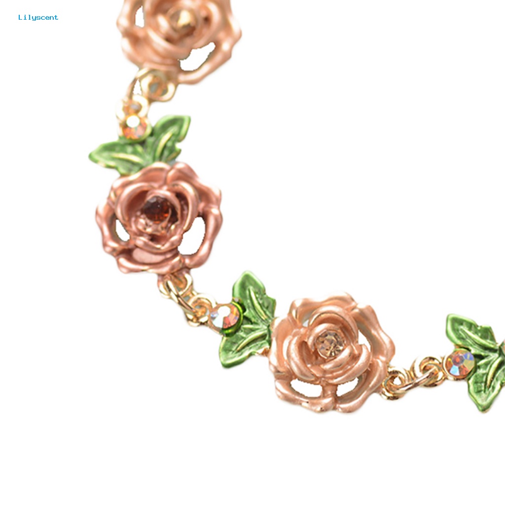 Lilyscent Aksesoris Bangle Untuk Kehidupan Sehari-Hari Desain Bunga Gelang Tangan Pengerjaan Halus