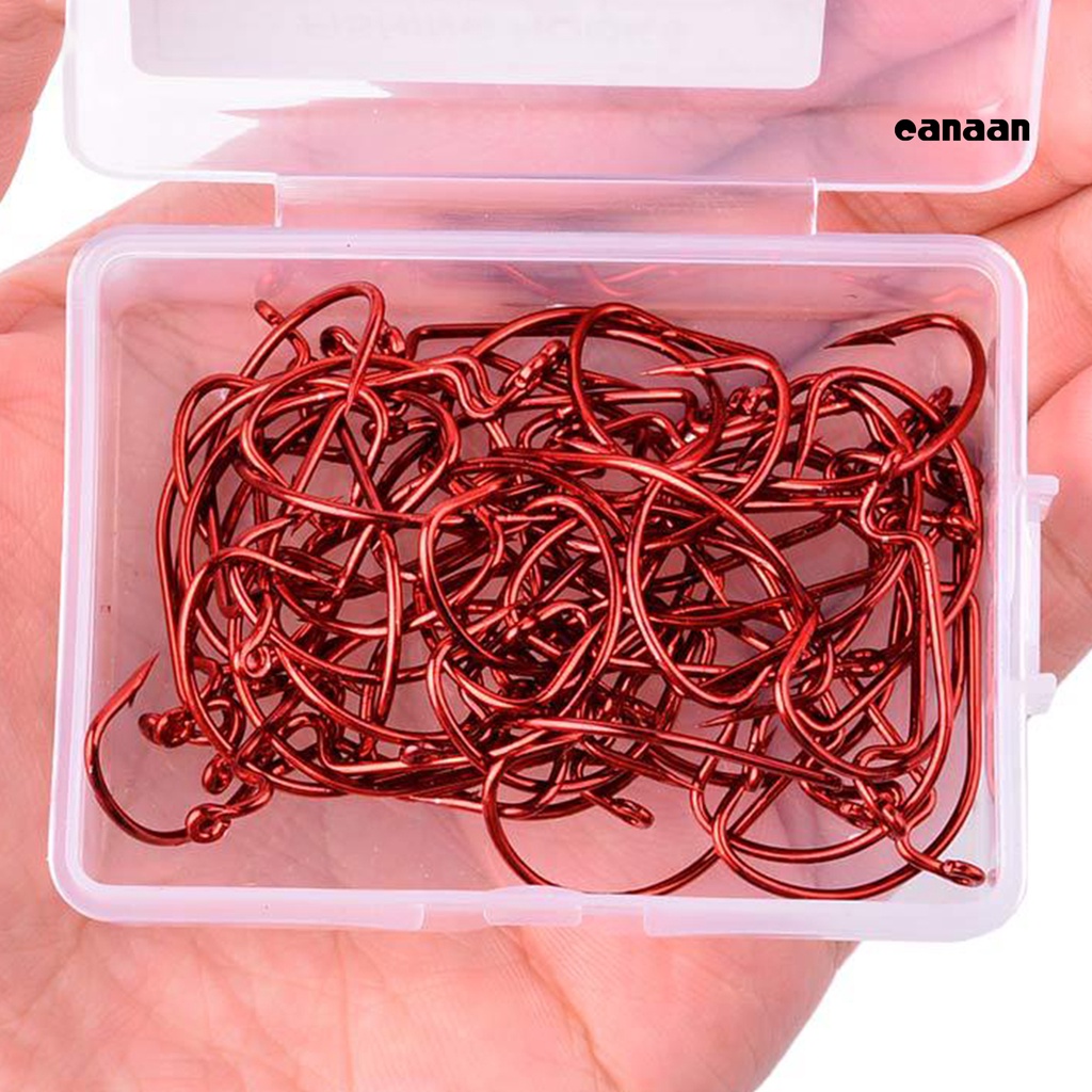Cnn-10pcs Pengait Pancing Baja Karbon Anti-Korosi Mini Portabel Aksesori Tackle
