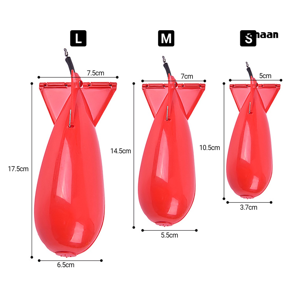 Cnn-rocket Bentuk Ergonomis 360derajat Berputar Umpan Lempar Praktis Kapasitas Besar Lure Thrower Perlengkapan Memancing