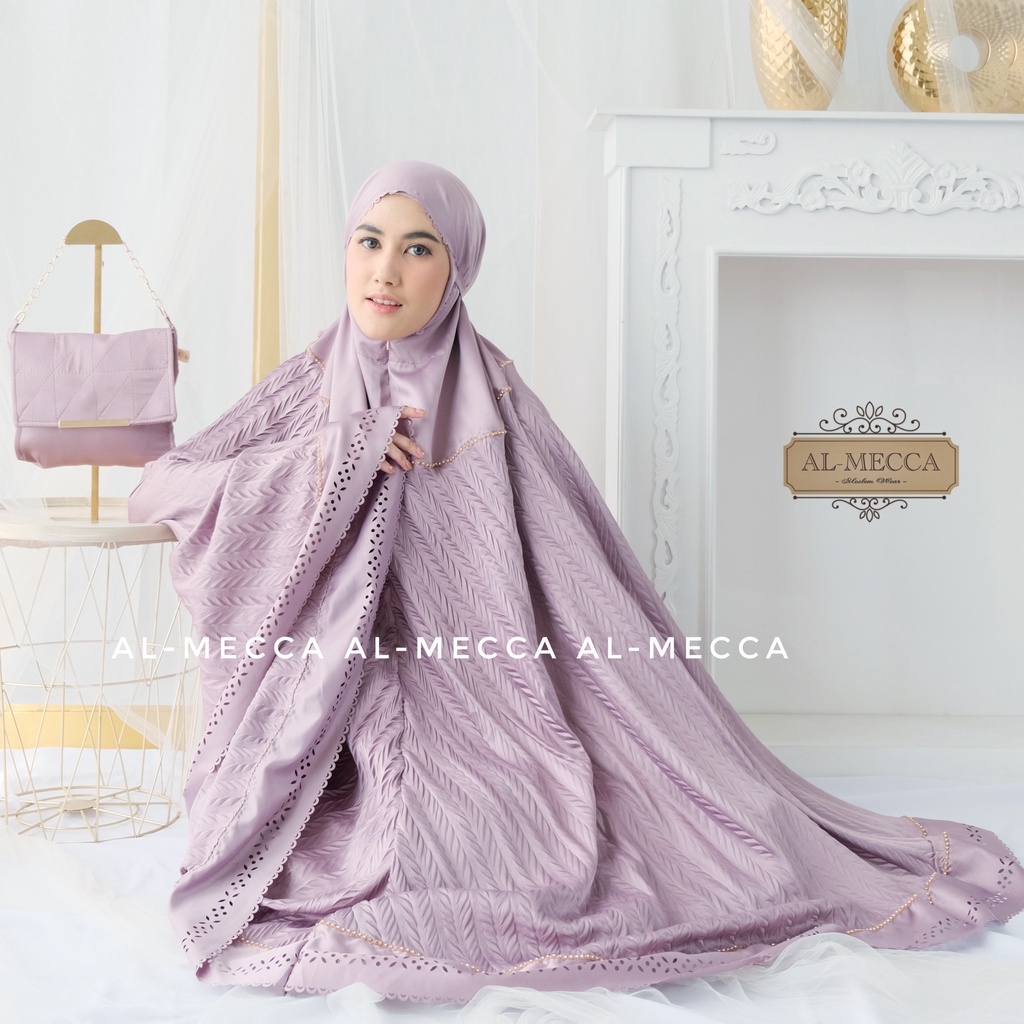 [New Arrival] Mukenah Lebaran Almecca Mukena Dewasa Elnara Premium Al Mecca Traveling 2In1 Mewah Fre