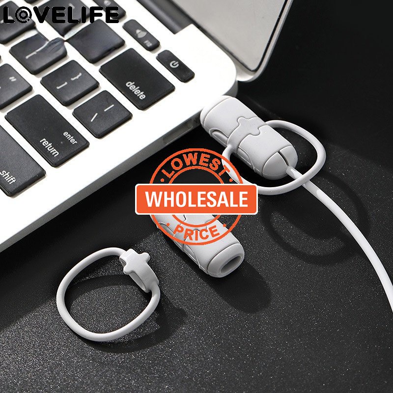 [Harga Grosir] [Unggulan] Penutup Pelindung Kabel Pengisian Anti Patah Anti Kusut Kabel Data Silicone Cover Type-C Charger Klip Tetap Aksesoris Perlindungan Kabel Data