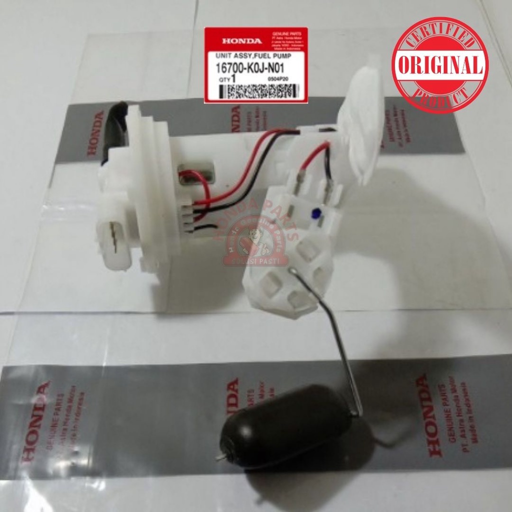 POMPA PELAMPUNG BENSIN FUEL PUMP UNIT ASSY FUEL PUMP GENIO BEAT LED ECO STREET K1A SCOOPY ESP K2F 16700-K0J-N01 ORIGINAL AHM HONDA HGP