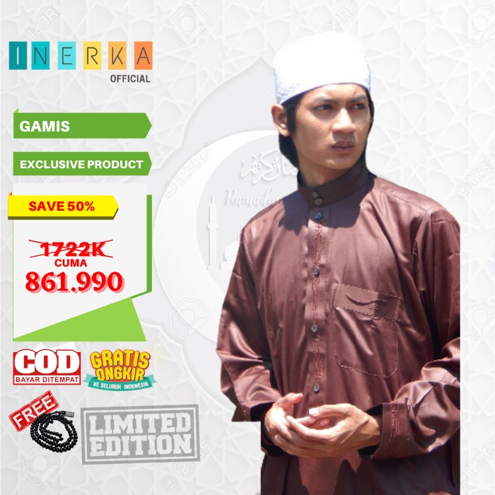 ORIGINAL Jubah Gamis Impor Arab Saudi Pria AL-HANAWE PREMIUM Dewasa - 52