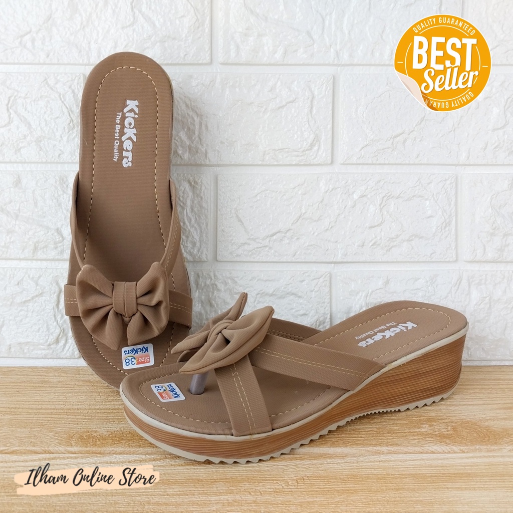 Sandal Wanita Ninndy Pita Size 26-40 Coklat