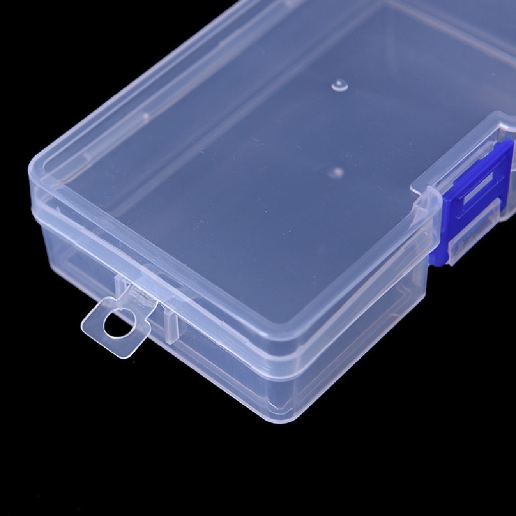 Rsid Span-new 1pc Transparan Pemikat Pancing tackle hook Kotak Penyimpanan Plastik container case Jelly