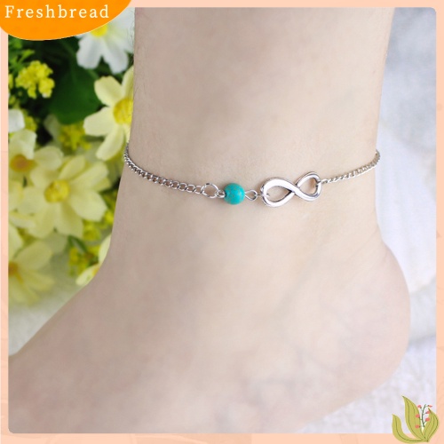 &lt; Freshbread &gt; Bohemian Bead Infinity Pesona Rantai Gelang Kaki Gelang Pantai Sandal Barefoot Jewelry