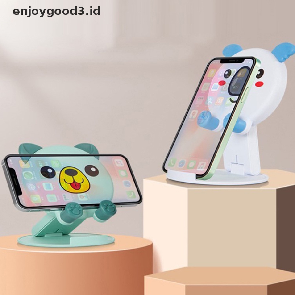 [Rready Stock] Dudukan Holder Meja Stand Desktop Ponsel Tablet Adjustable Untuk Phone Pad (ID)