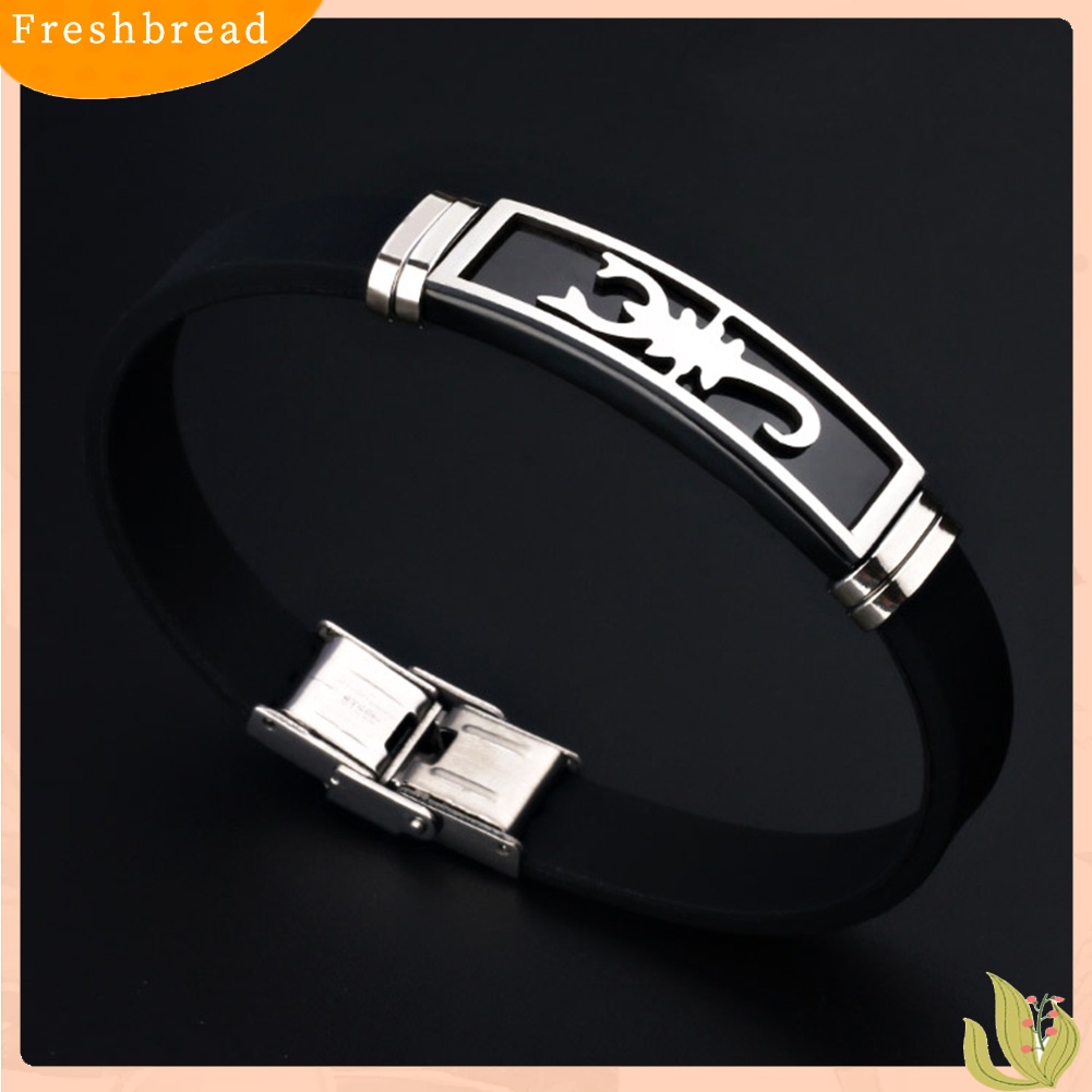 &lt; Freshbread &gt; Pria Wanita Scorpion Clasp Gelang Bangle Klub Malam Perhiasan Hadiah Ulang Tahun Xmas