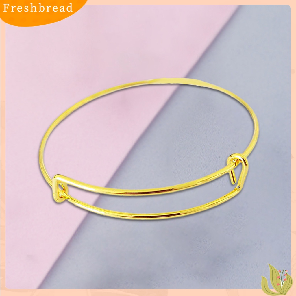 &lt; Freshbread &gt; Wanita Sederhana Dapat Disesuaikan All-match Slidable Bangle Gelang Perhiasan Aksesori