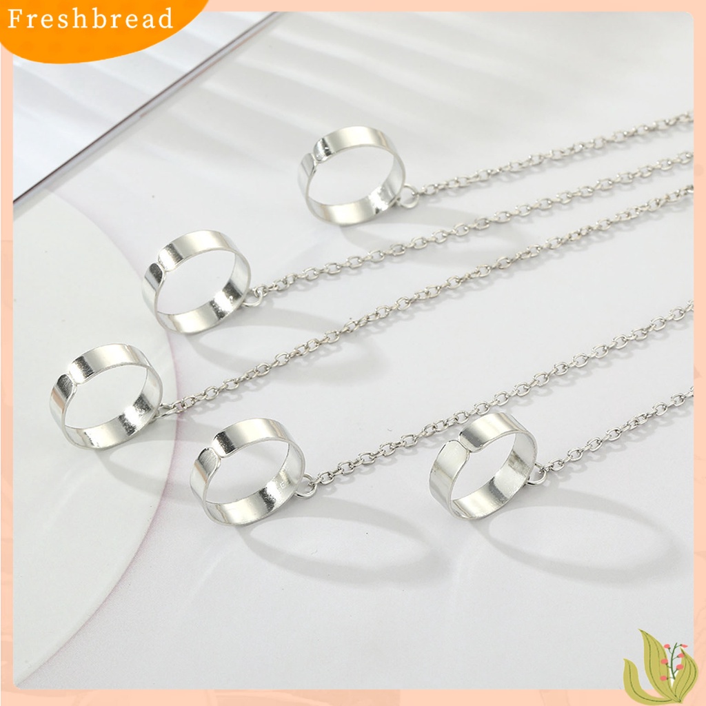 &lt; Freshbread &gt; Removable Multilayer Rantai Warna Silver Hand Harness Gelang Punk Geometris Pria Cincin Gelang Perhiasan Aksesoris