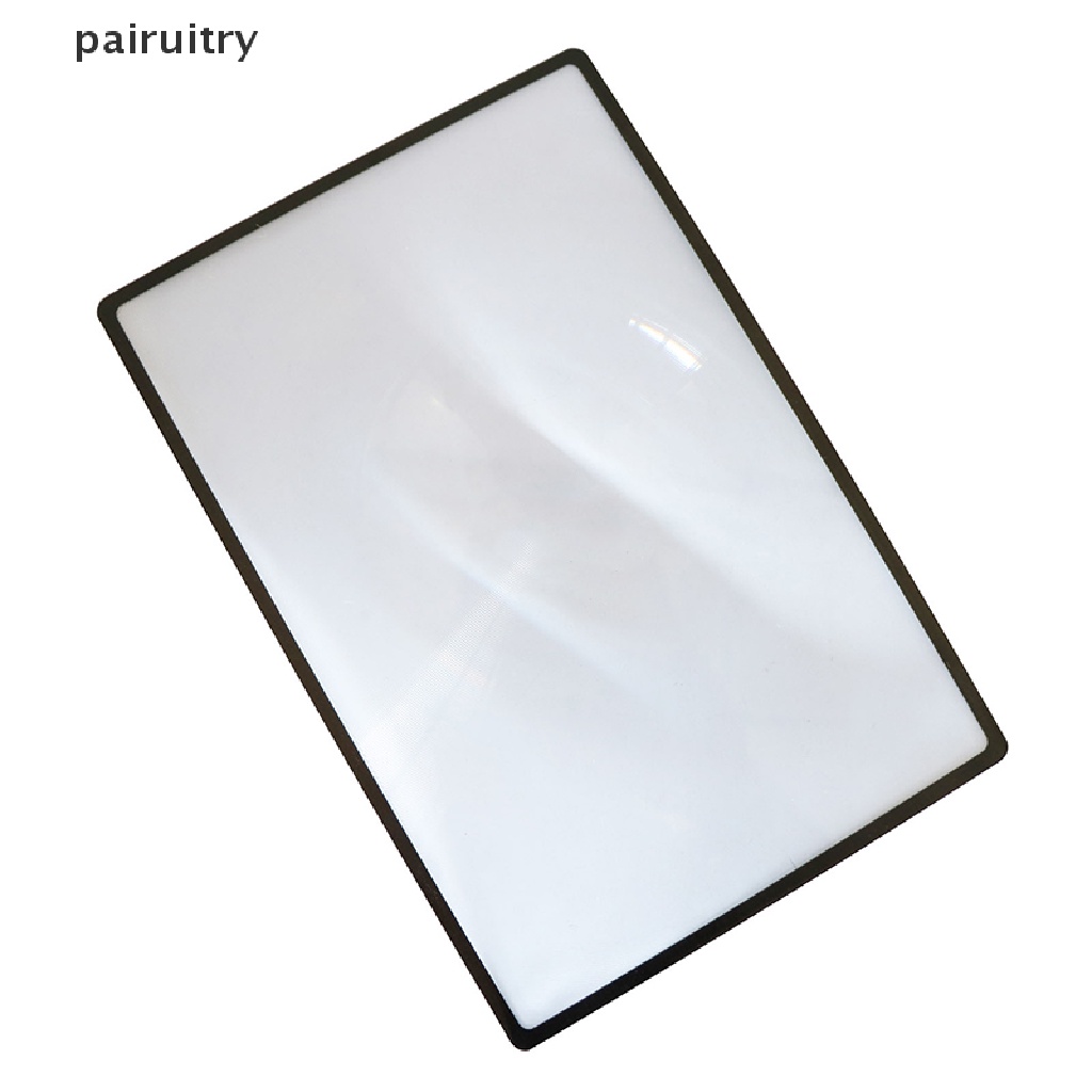 Prt A5 Full Page Large Magnifier Page Glass Alat Bantu Baca Lensa Kaca Pembesar Lensa PRT