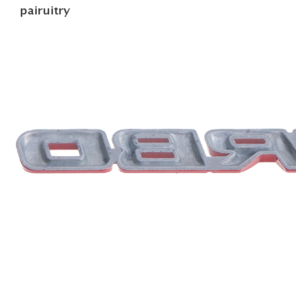 Prt 3D Metal Letter Turbo Mobil Motor Emblem Badge Stiker Hiasan Samping PRT