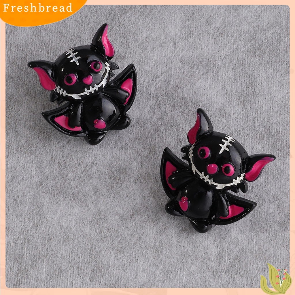 &lt; Freshbread &gt; 1pasang Stud Telinga Bentuk Labu Yang Indah Gaya Halloween Sentuhan Meriah Stud Telinga Fashion Plastik Untuk Pesta